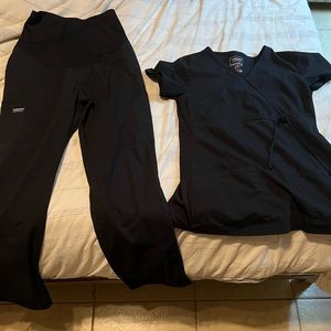 Cherokee maternity scrubs (black) size small.